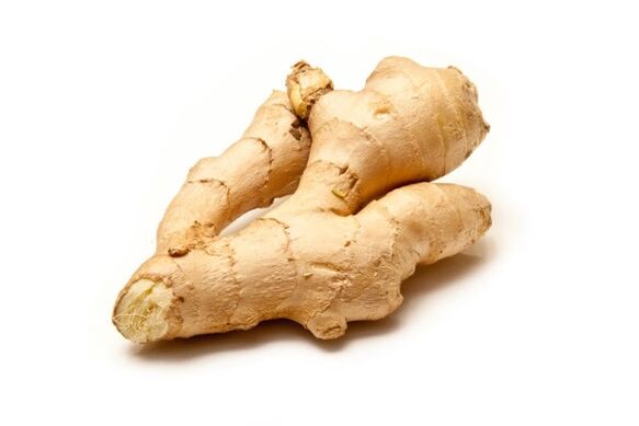 Ginger root - a natural aphrodisiac, is part of gels for penis enlargement