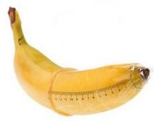 Banana in a condom mimics an enlarged tail